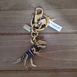 Coach Rexy T-Rex Rainbow Charm NWT RARE HTF
